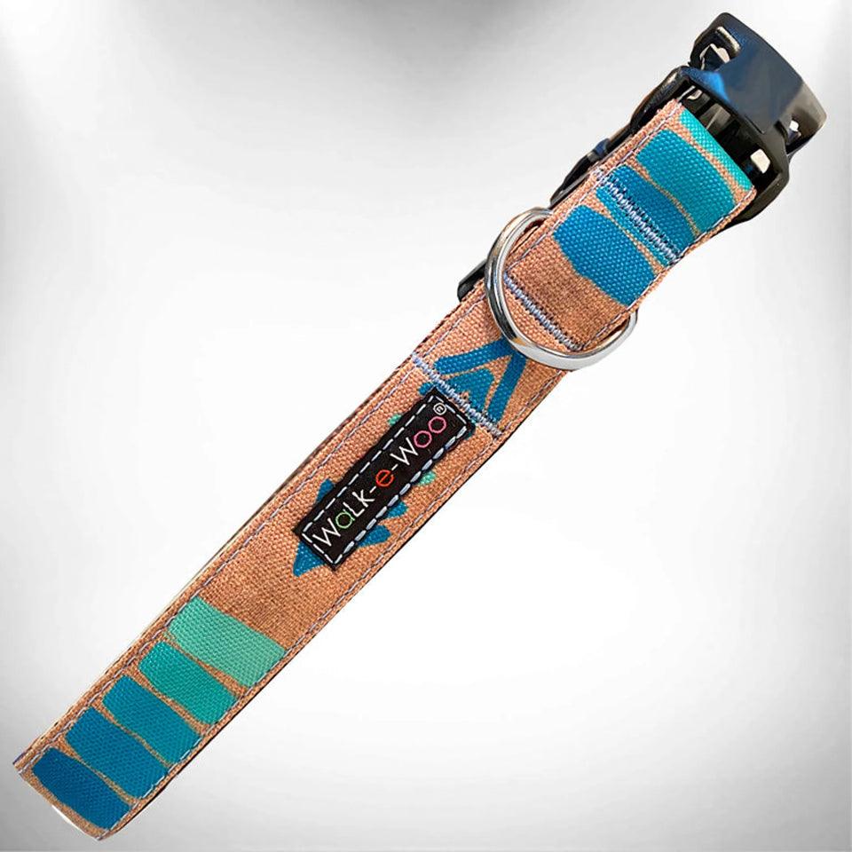 Tribal Dog Collars, Teal/M 1" WIDTH FITS 12-18" NECK, view 8