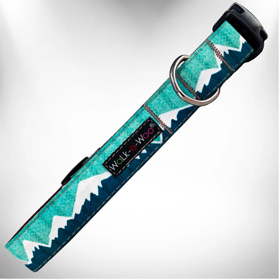 Mountain Dog Collars, Wintergreen snowcap mtn/M 1" WIDTH FITS 12-18" NECK, view 22