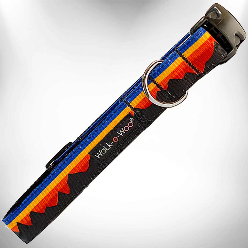 Mountain Dog Collars, Blue mountain/XS 5/8" WIDTH FITS 8-12" NECK
