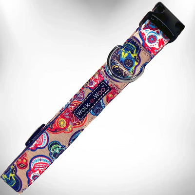 Day of the Dead - Dog Collars, XS 5/8" WIDTH FITS 8-12" NECK/1