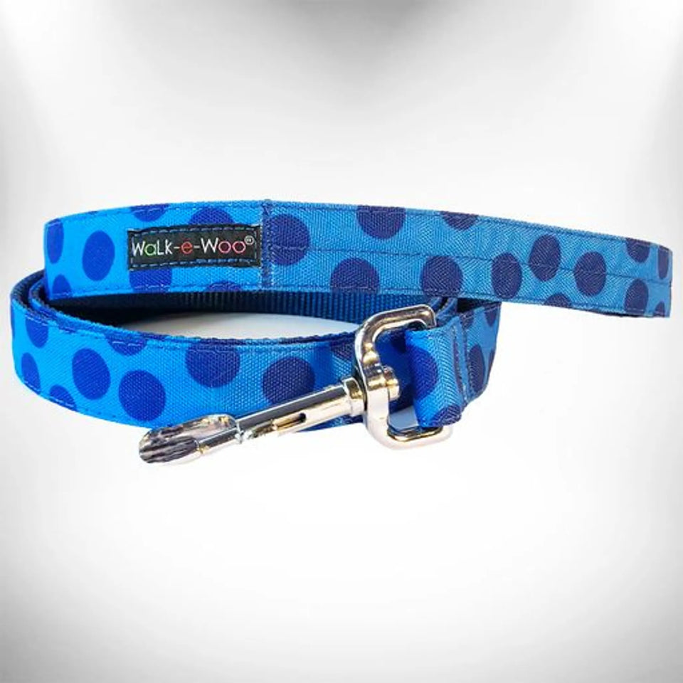 Polka Dot Dog - Monotone Leads, Navy/REGULAR LEAD 1" WIDTH- 5' LENGTH, view 4