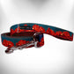 Walk-e-Woo Reversible Dog Bandana and Leash - Athletic Fabric