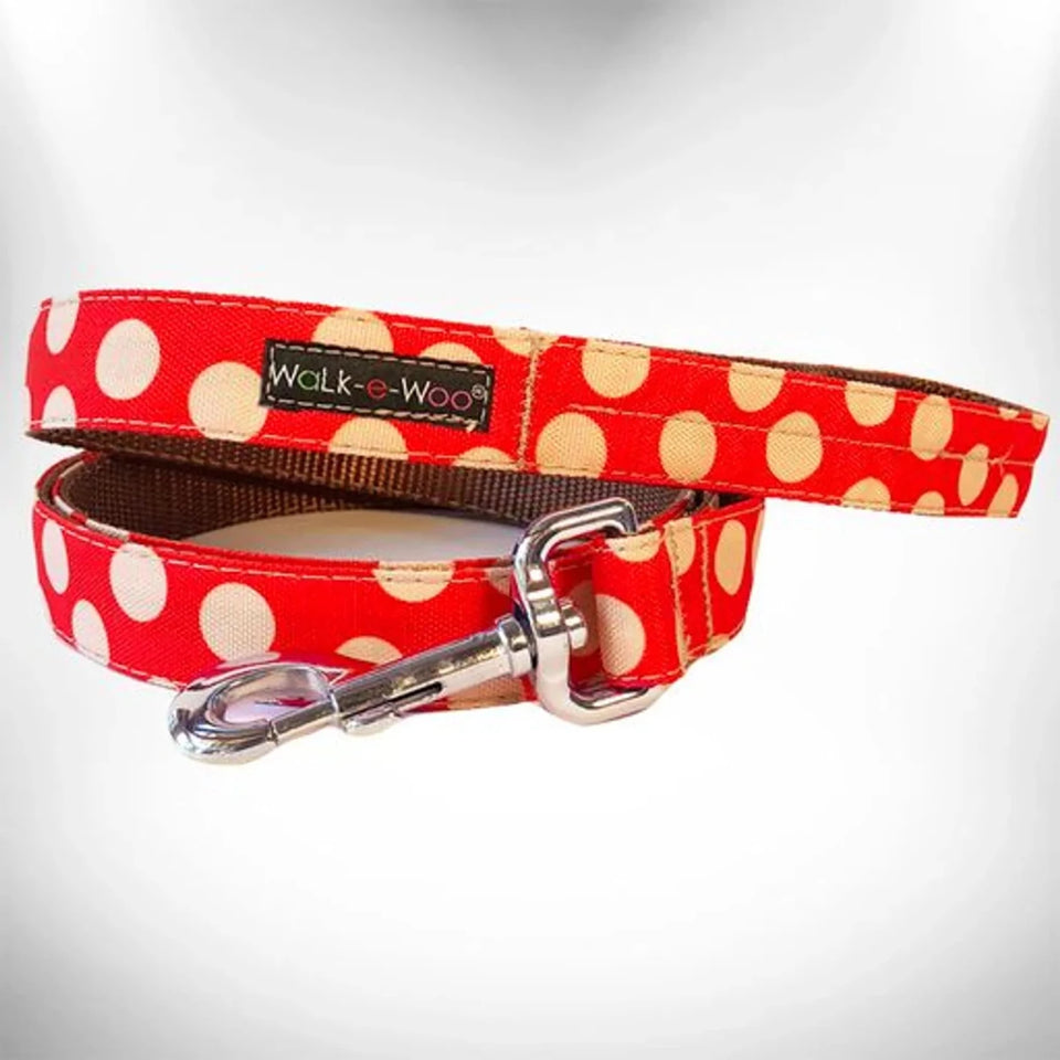 Polka Dot Dog - Tan Dots Leads - Pets Perfect