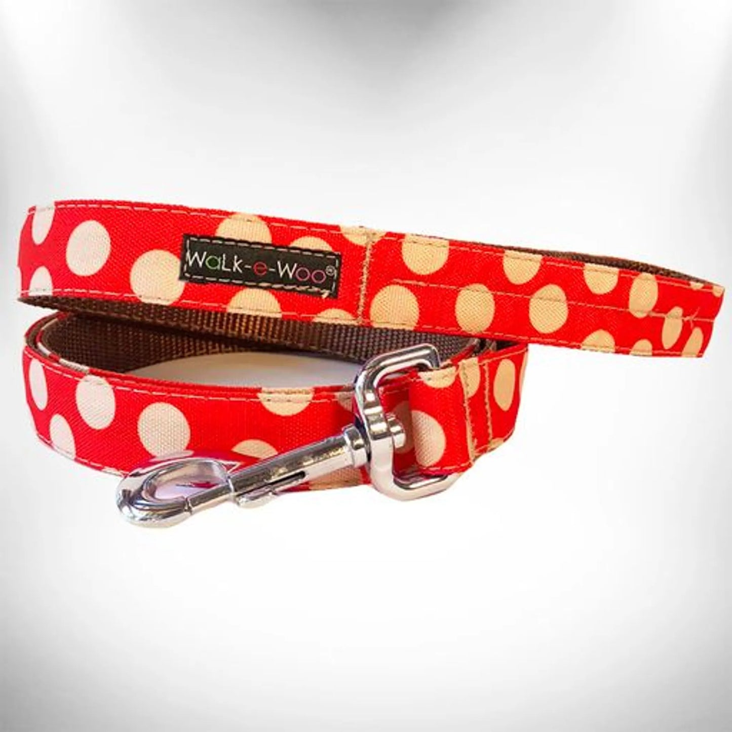 Polka Dot Dog - Tan Dots Leads