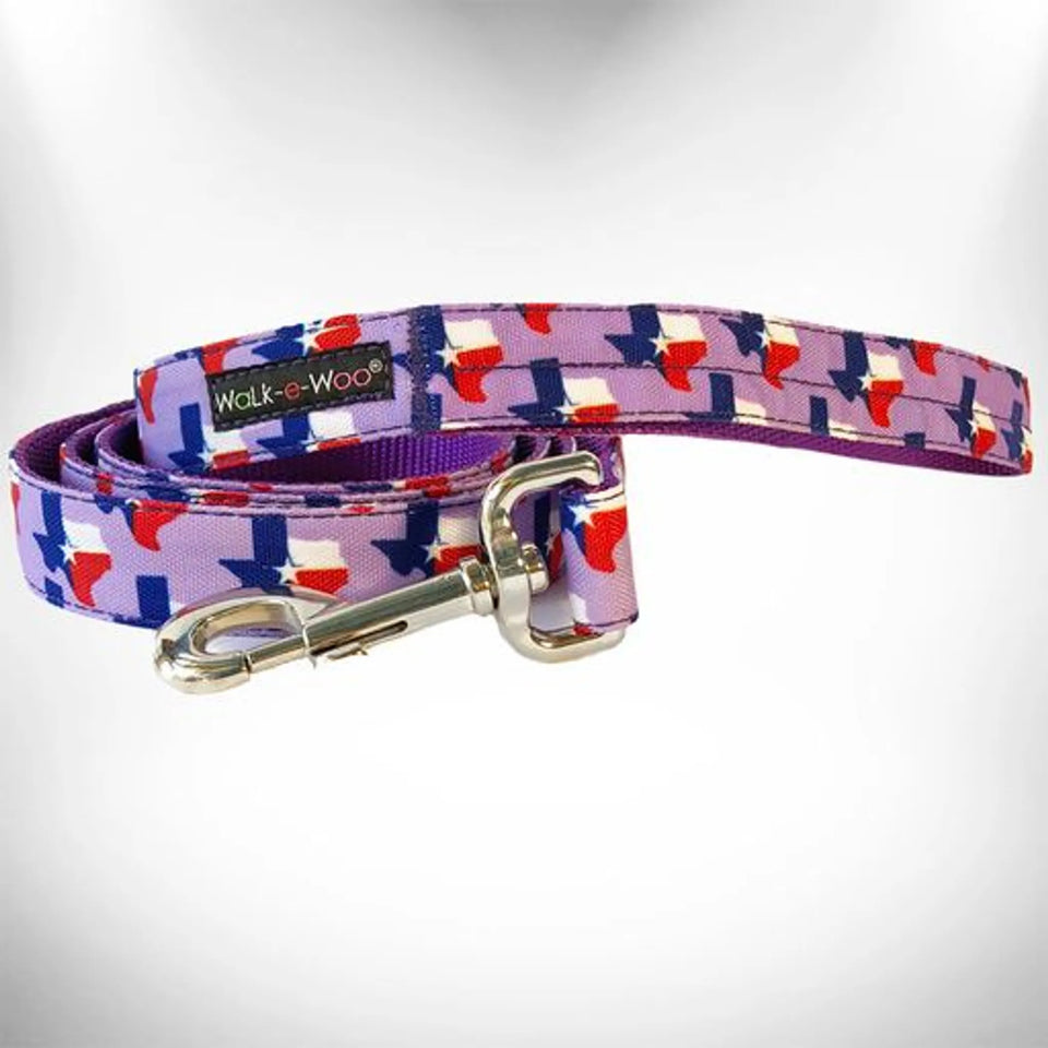 Colorado and Texas Dog Leads, Texas lavender/REGULAR LEAD 1" WIDTH- 5' LENGTH, view 10