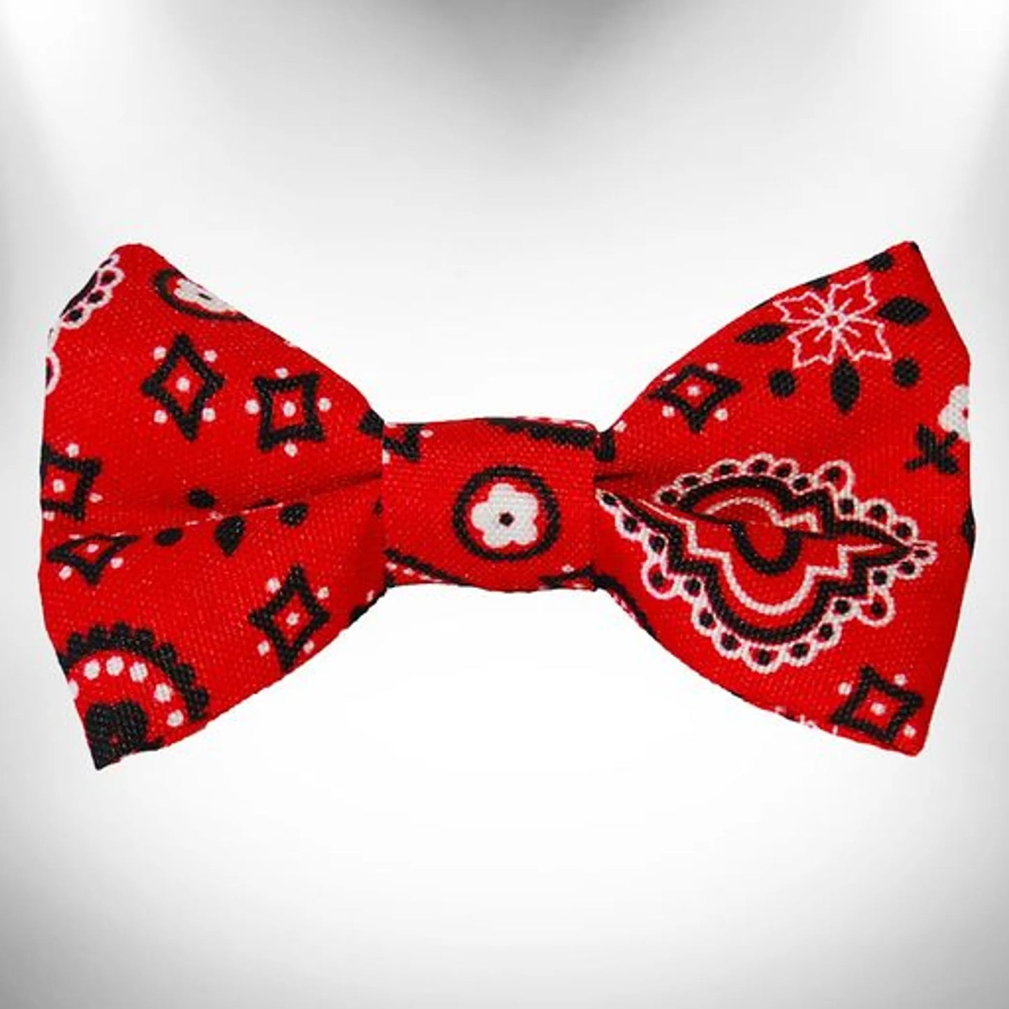 Walk-e-Woo Bandana Dog Bow Tie - Classic Pattern Detachable Pet Accessory