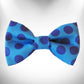 Walk-e-Woo Polka Dot Monotone Dog Bow Tie - Bold Single-Color Pet Accessory