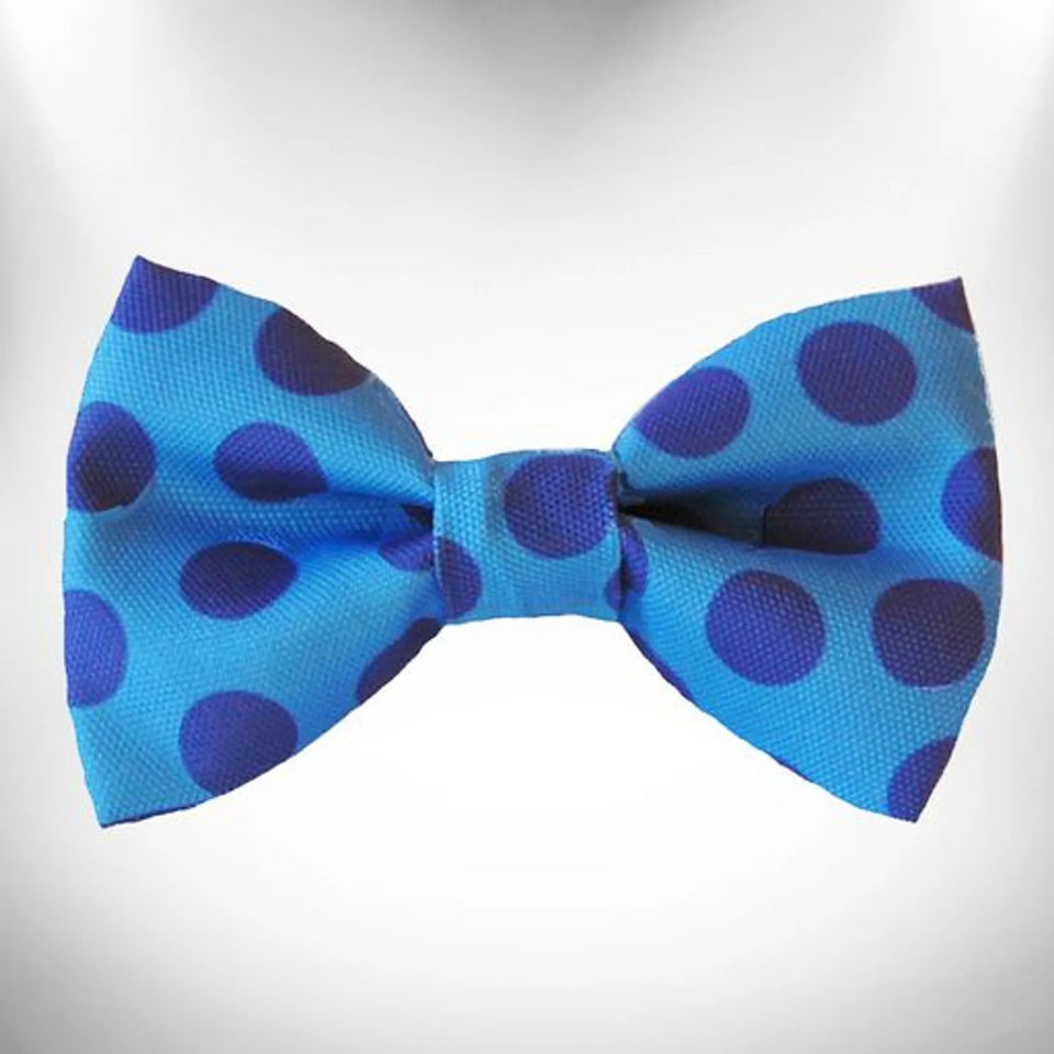 Polka Dot Dog Monotone Bow Tie by Walk-e-Woo, Orange/1, view 3