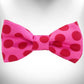 Walk-e-Woo Polka Dot Monotone Dog Bow Tie - Bold Single-Color Pet Accessory