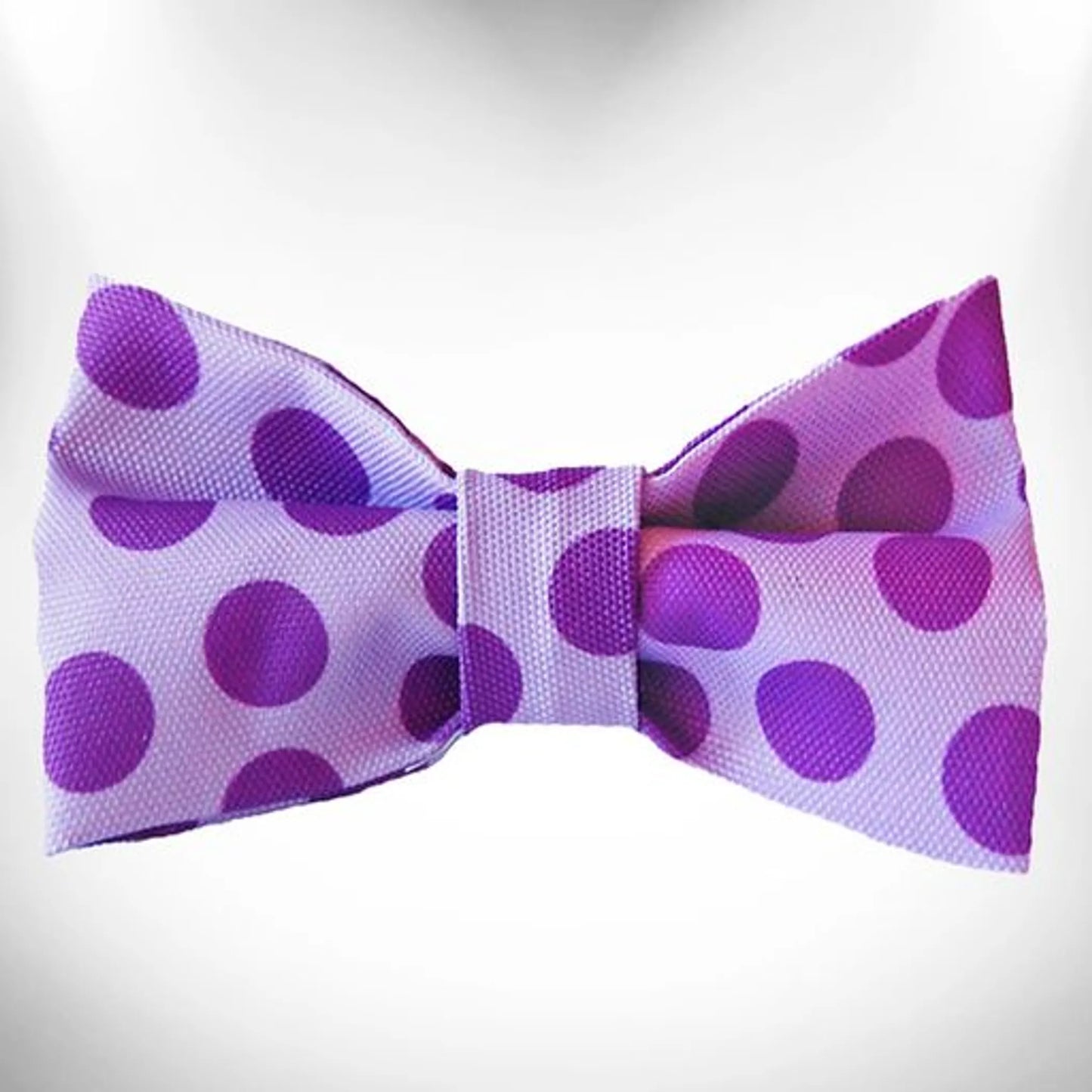 Walk-e-Woo Polka Dot Monotone Dog Bow Tie - Bold Single-Color Pet Accessory