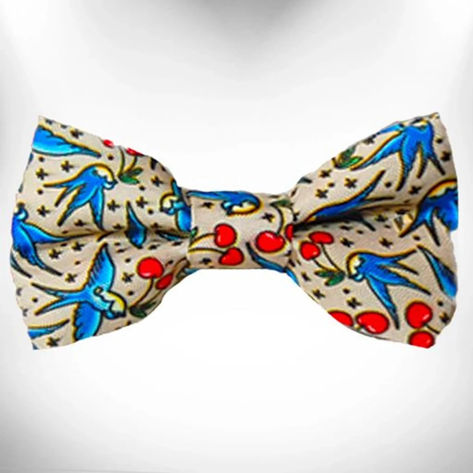 Walk-e-Woo Tattoo Art Dog Bow Tie - Bold, Edgy Style for Every Pup - Pets Perfect