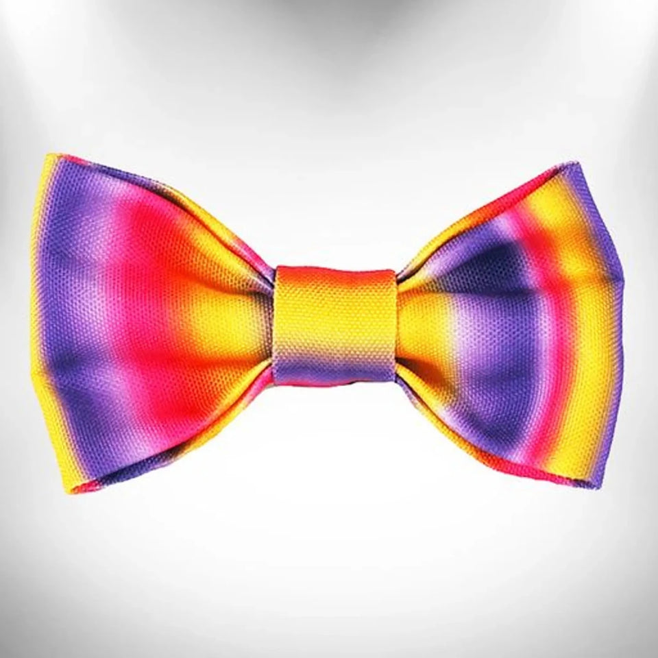 Walk-e-Woo Tie Dye Dog Bow Tie - Vibrant Festival Style for Every Breed - Pets Perfect