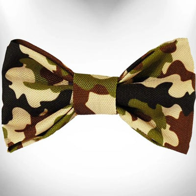 Camo Dog Bow Tie by Walk-e-Woo, Brown camo/1