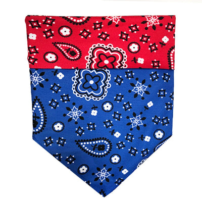 Walk-e-Woo Reversible Sport Dog Bandana - Athletic, Moisture-Wicking, Machine Washable - Pets Perfect