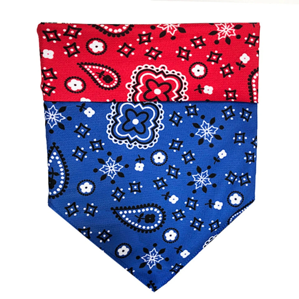 Walk-e-Woo Reversible Sport Dog Bandana - Athletic, Moisture-Wicking, Machine Washable - Pets Perfect