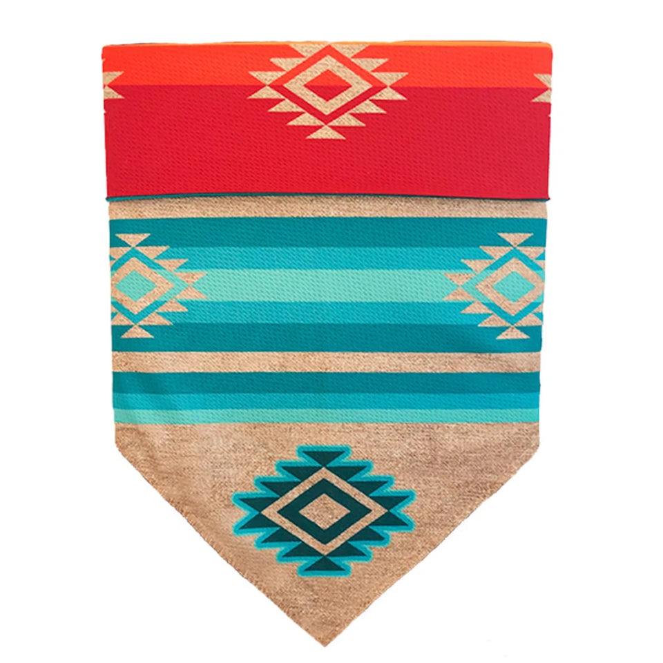 Walk-e-Woo Reversible Sport Dog Bandana - Athletic, Moisture-Wicking, Machine Washable - Pets Perfect