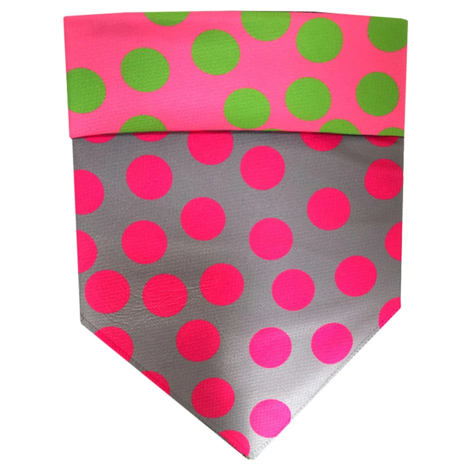 Walk-e-Woo Reversible Sport Dog Bandana - Athletic, Moisture-Wicking, Machine Washable - Pets Perfect