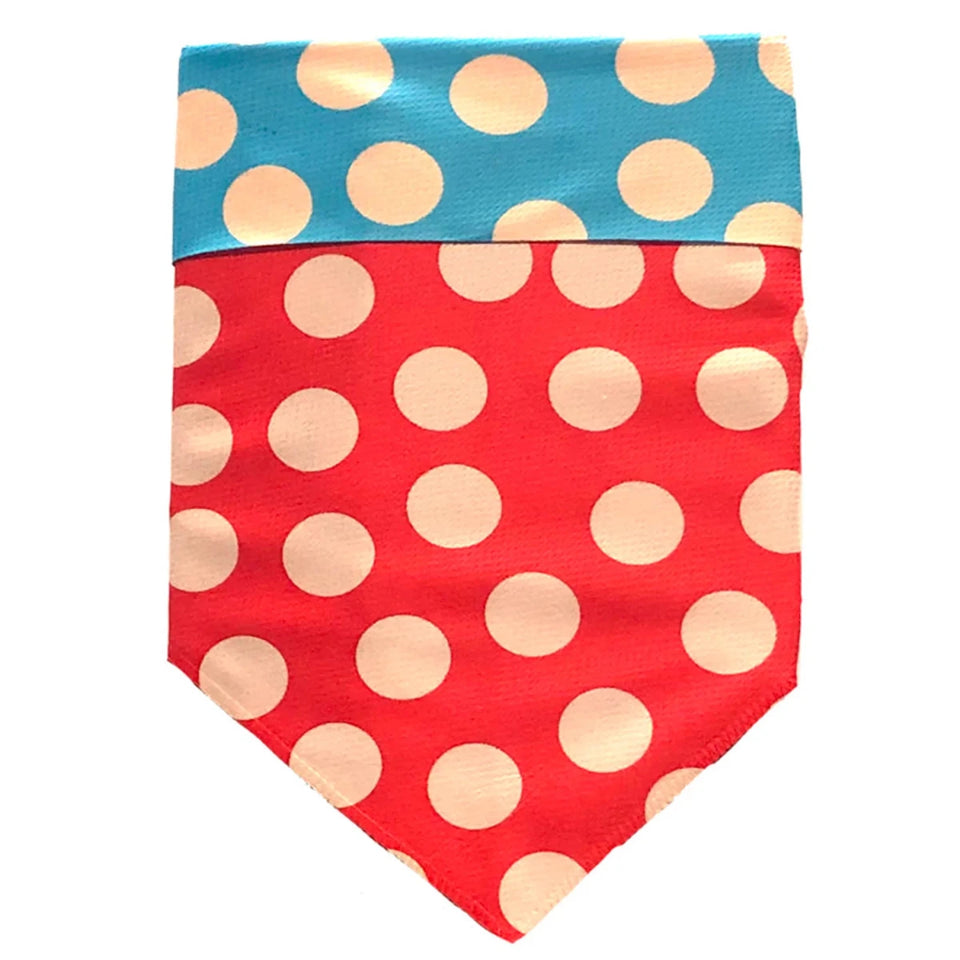 Walk-e-Woo Reversible Sport Dog Bandana - Athletic, Moisture-Wicking, Machine Washable - Pets Perfect