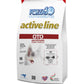 Bag of Forza10 Active Oto Support Diet Dry Dog Food with canine formula, made in Italy, for adult dogs' ear health.