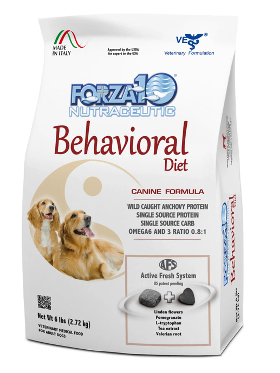 Forza10 Active Behavioral Support Diet Dry Dog Food, 6-LB BAG