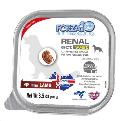 Forza10 Actiwet Renal Support Canned Dog Food, 3.5-OZ/Pack of 32