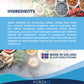 Ingredients list for Forza10 Actiwet Renal Support Canned Dog Food, made in Iceland with natural extracts.