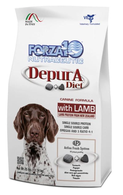 Forza10 Active Depura Diet Lamb Dry Dog Food, 25-LB BAG