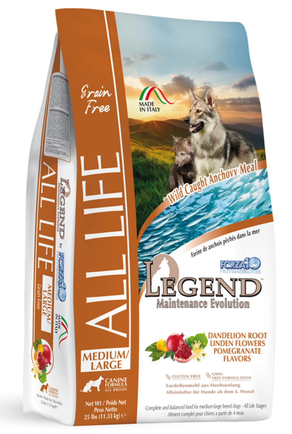 Forza10 Legend All Life Medium/Large Breed Grain-Free Dry Dog Food, view 3