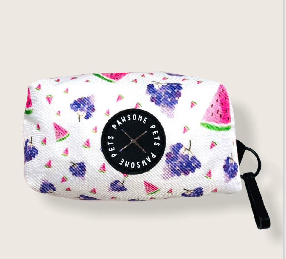 Dog Waste Bag Holder, Grape Watermelon Squeeze, view 4