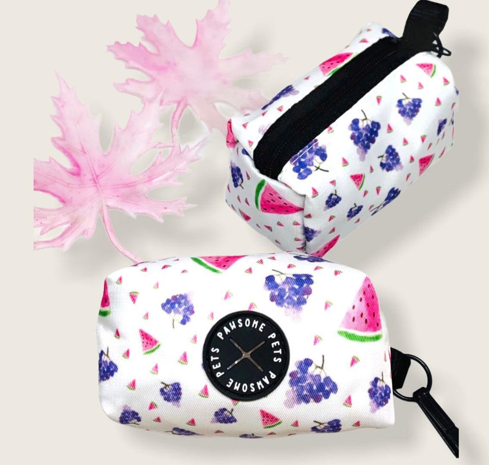 Dog Waste Bag Holder, Grape Watermelon Squeeze