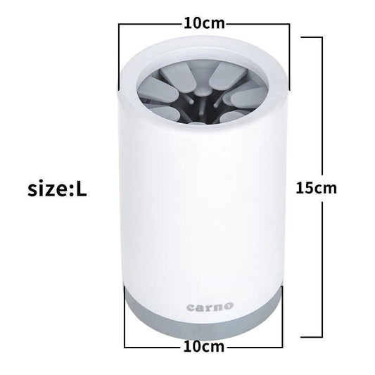 Portable Pet Paw Cleaner Cup - Soft Silicone Comb for Muddy Paws
