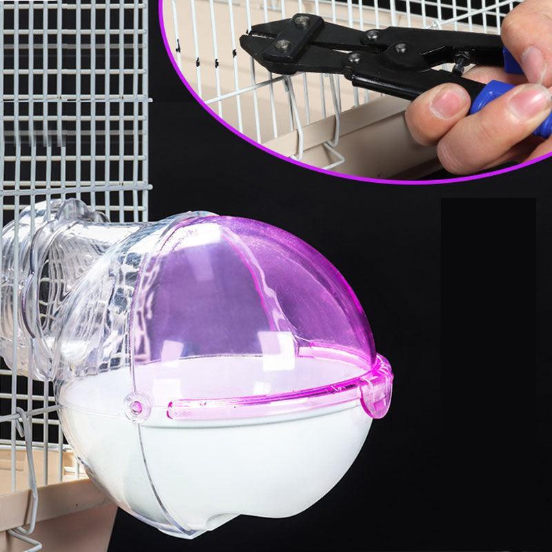 Acrylic Hamster Sand Bath House External Bathroom - Pets Perfect