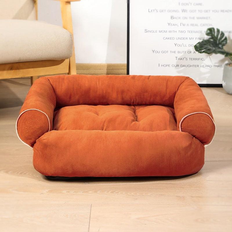 Luxury Plush Pet Sofa Bed - Cozy Haven For Dogs And Cats