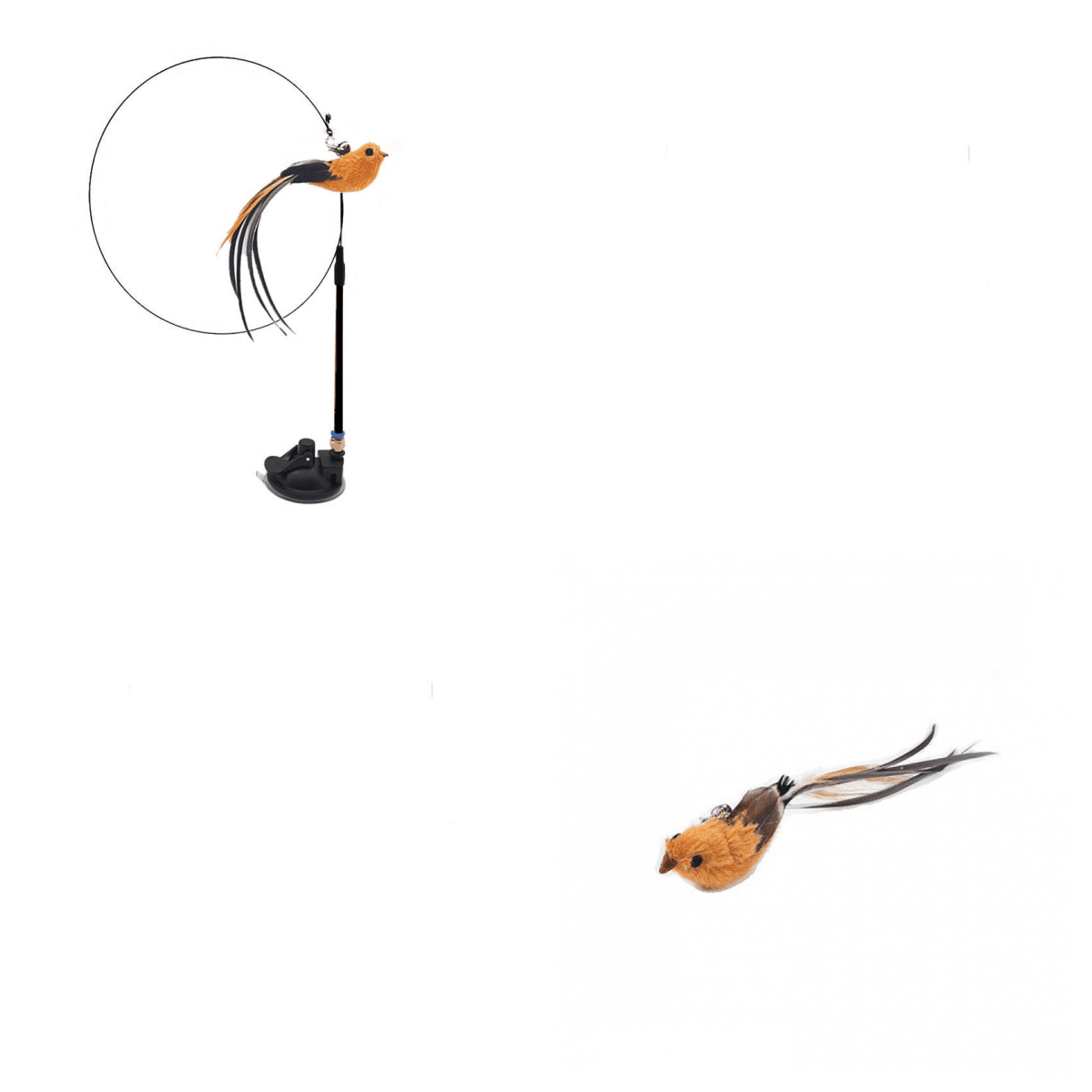 Interactive Feather Cat Teaser Stick - Endless Fun For Your Feline Friend - Pets Perfect