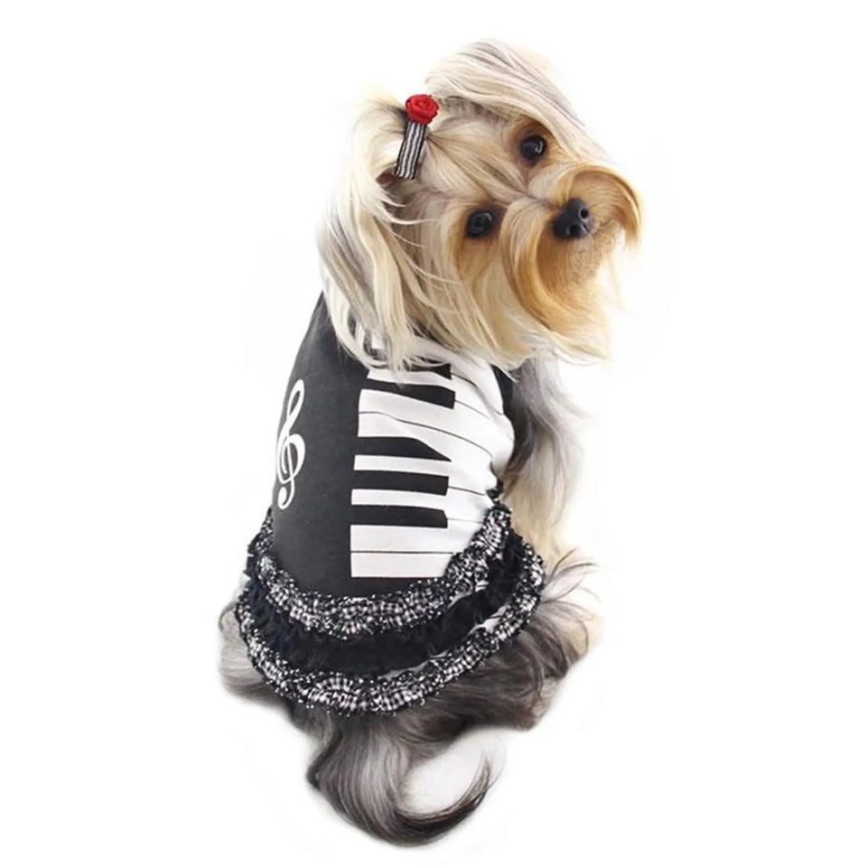 Piano Dress with Ruffles for Dogs - Klippo Pet - Pets Perfect