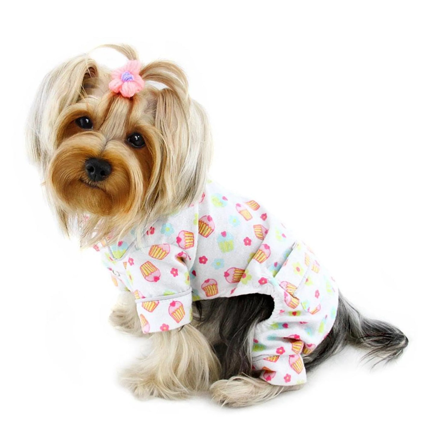 Cupcakes Fanatics Flannel Dog Pajamas - Klippo Pet