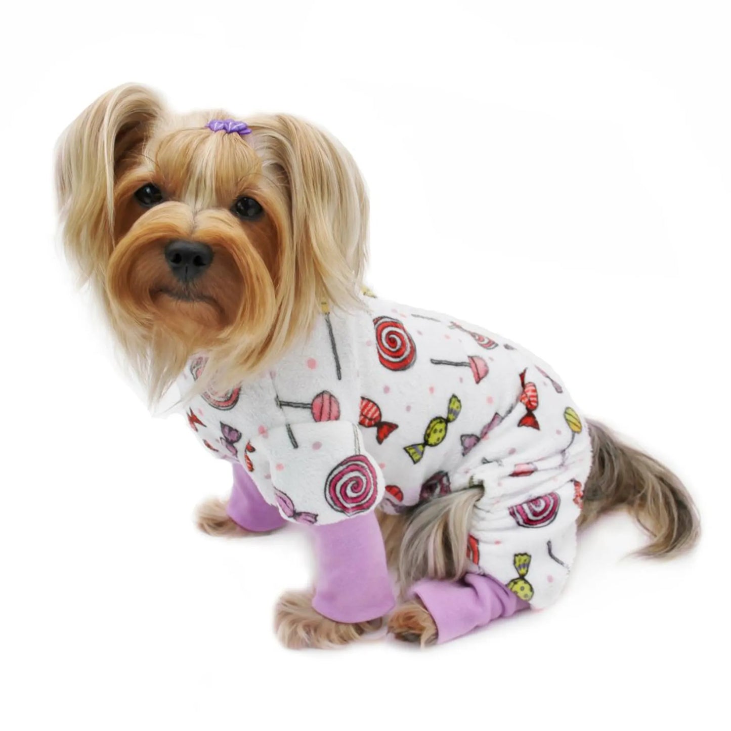 Klippo Ultra Soft Plush Minky Sweet Candies Dog Pajamas