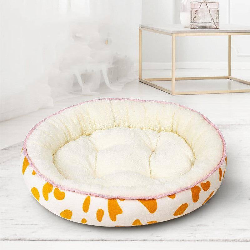 Donut Pet Bed - Calming Round Bed for Dogs and Cats - Pets Perfect