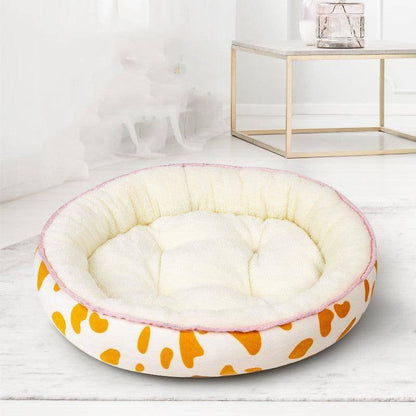 Donut Pet Bed - Calming Round Bed for Dogs and Cats - Pets Perfect