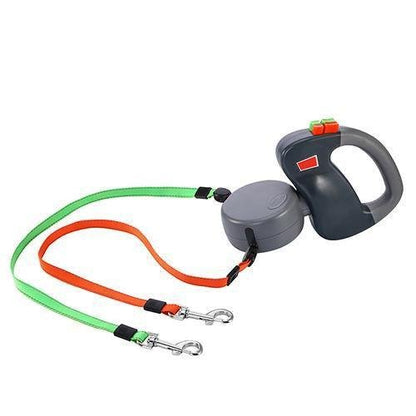 Ultimate Freedom Retractable Dual Pet Dog Walking Leash - Pets Perfect