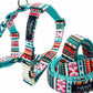 Pawsome Pets Step - In Cat Harness - Tropical Print for Easy & Secure Walks - Pets Perfect