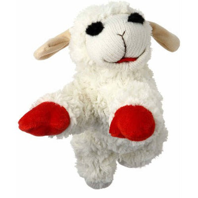 Multipet Lamb Chop Squeaky Plush Dog Toy - 6 in & 10.5 in, 10.5IN