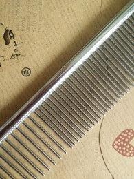 Professional Steel Grooming Comb - Detangling & Finishing Comb for Dogs