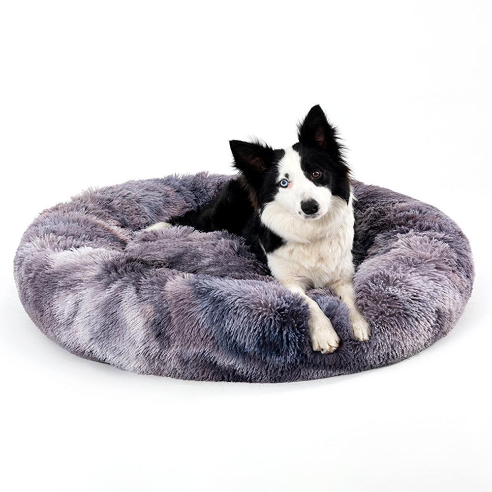 The Snugglepaws Plush Donut Pet Bed: Luxuriously Cozy Haven For Dogs And Cats - Pets Perfect