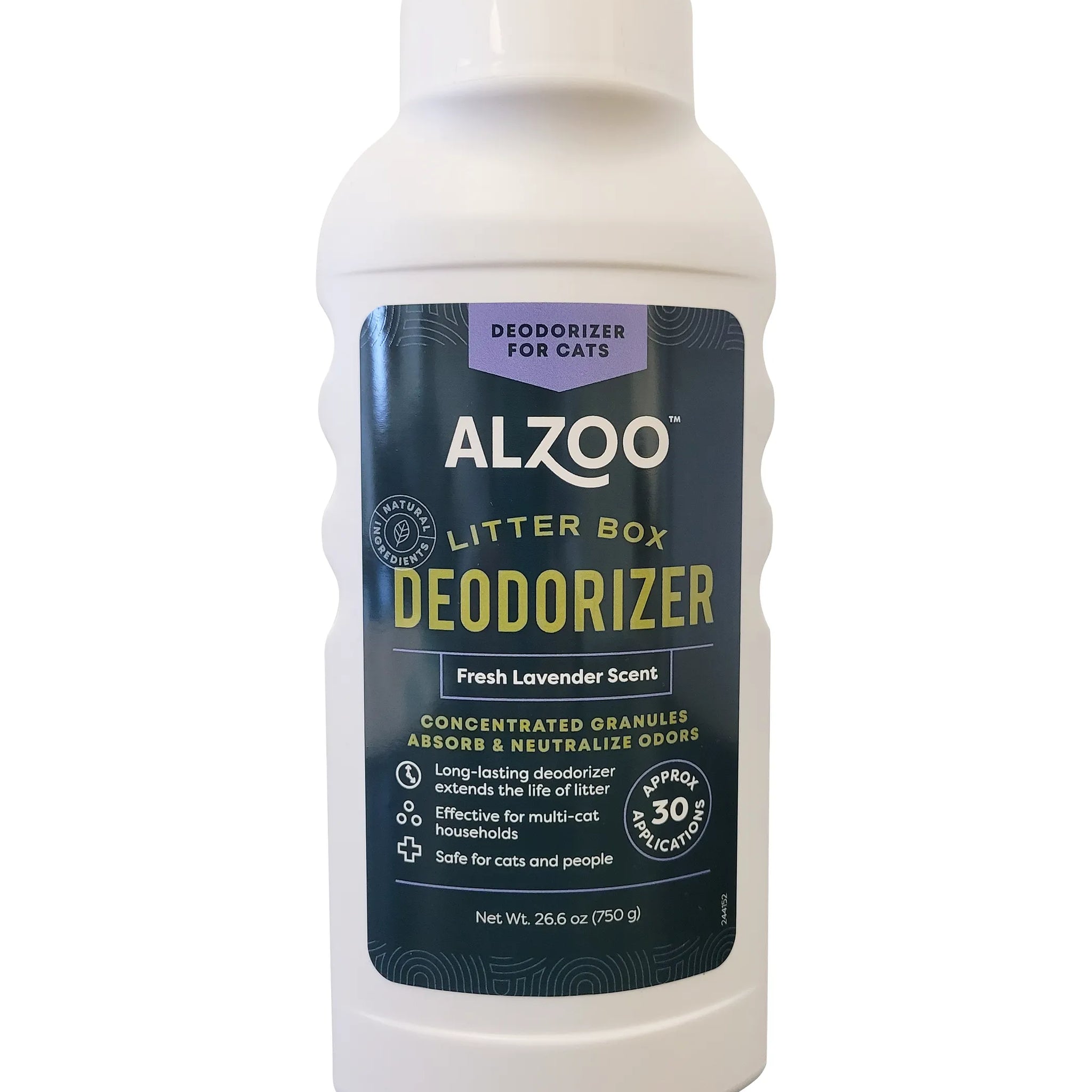 ALZOO Plant-Based Cat Litter Deodorizer Fresh Lavender, 26.6oz