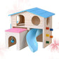Natural Wood Hamster Hideout Eco - Friendly Nest - Pets Perfect