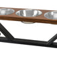 Farmhouse 3-Bowl Elevated Dog Feeder Ebony Small, Black Base