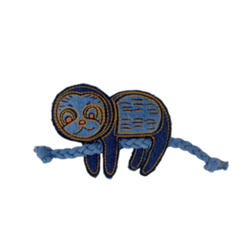 Sloth Crinkle & Rope Toy