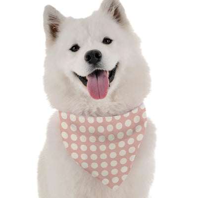 BanDoggie Pink Polka Dog Bandana - Soft Microfiber, Made in USA - Pets Perfect