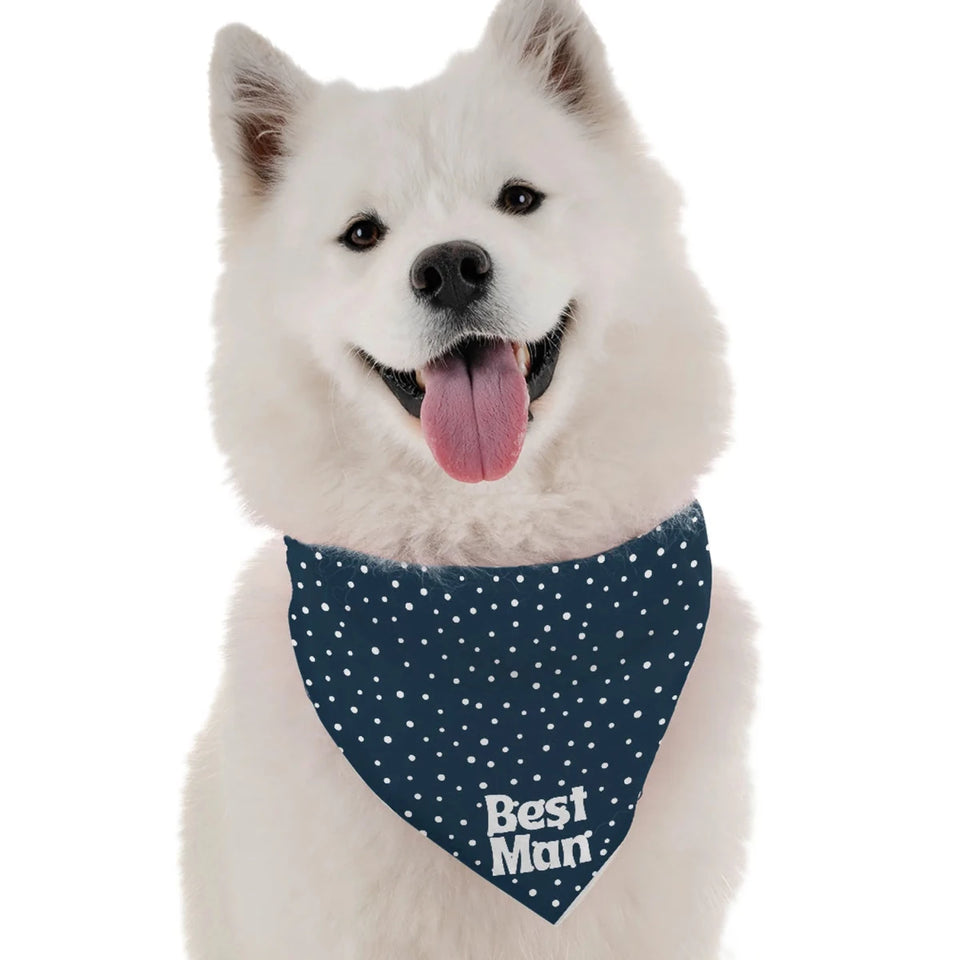 BanDoggie Best Man Dog Bandana - Wedding Celebration Style - Pets Perfect